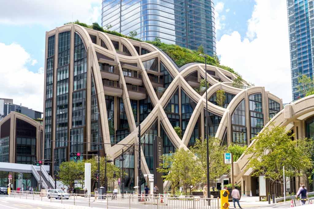 Tokyo skyline near Azabudai Hills